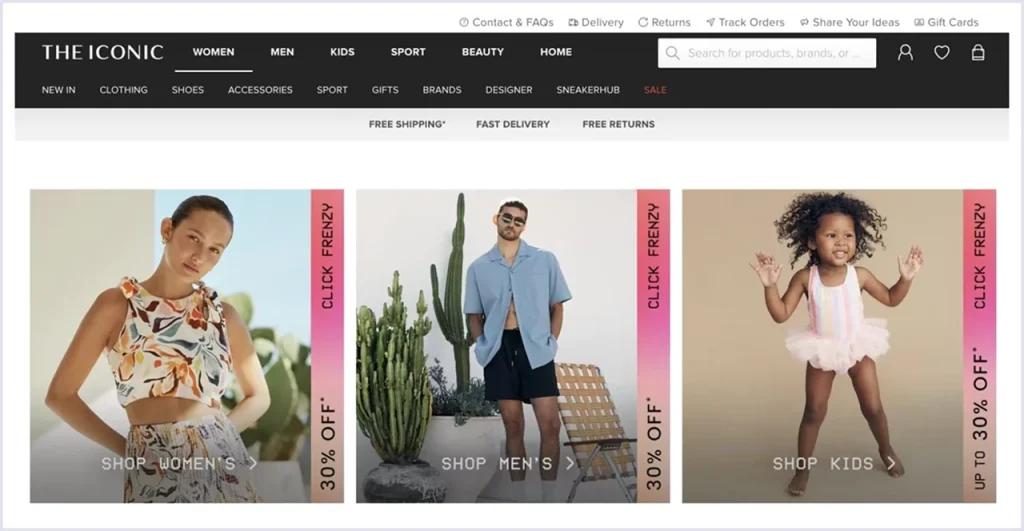 The Iconic online marketplace