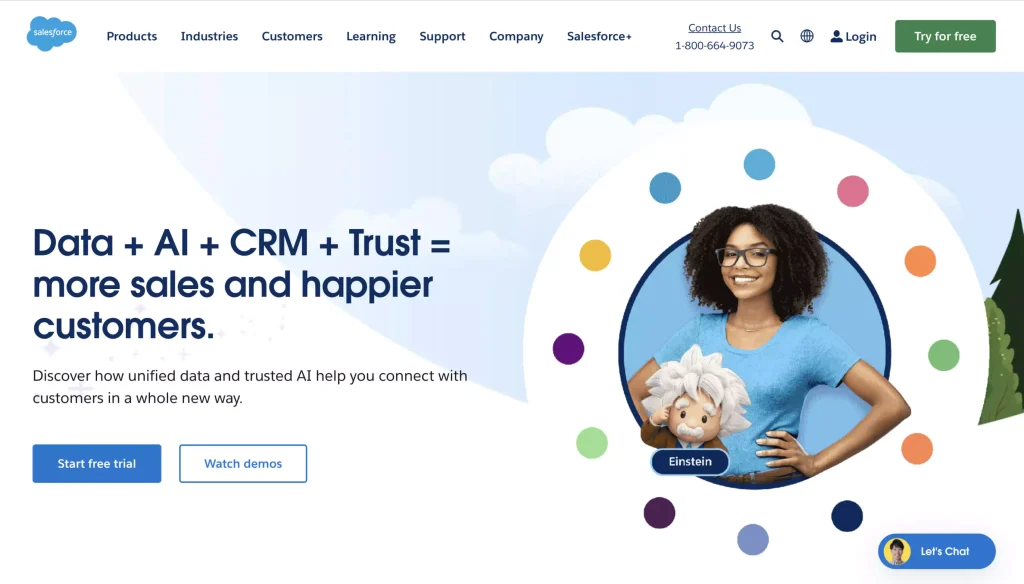 Salesforce main page