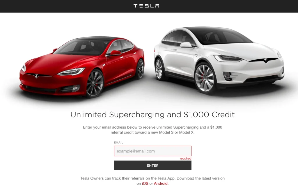 Tesla business referral program