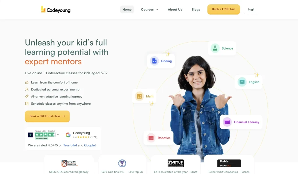 Codeyoung home page