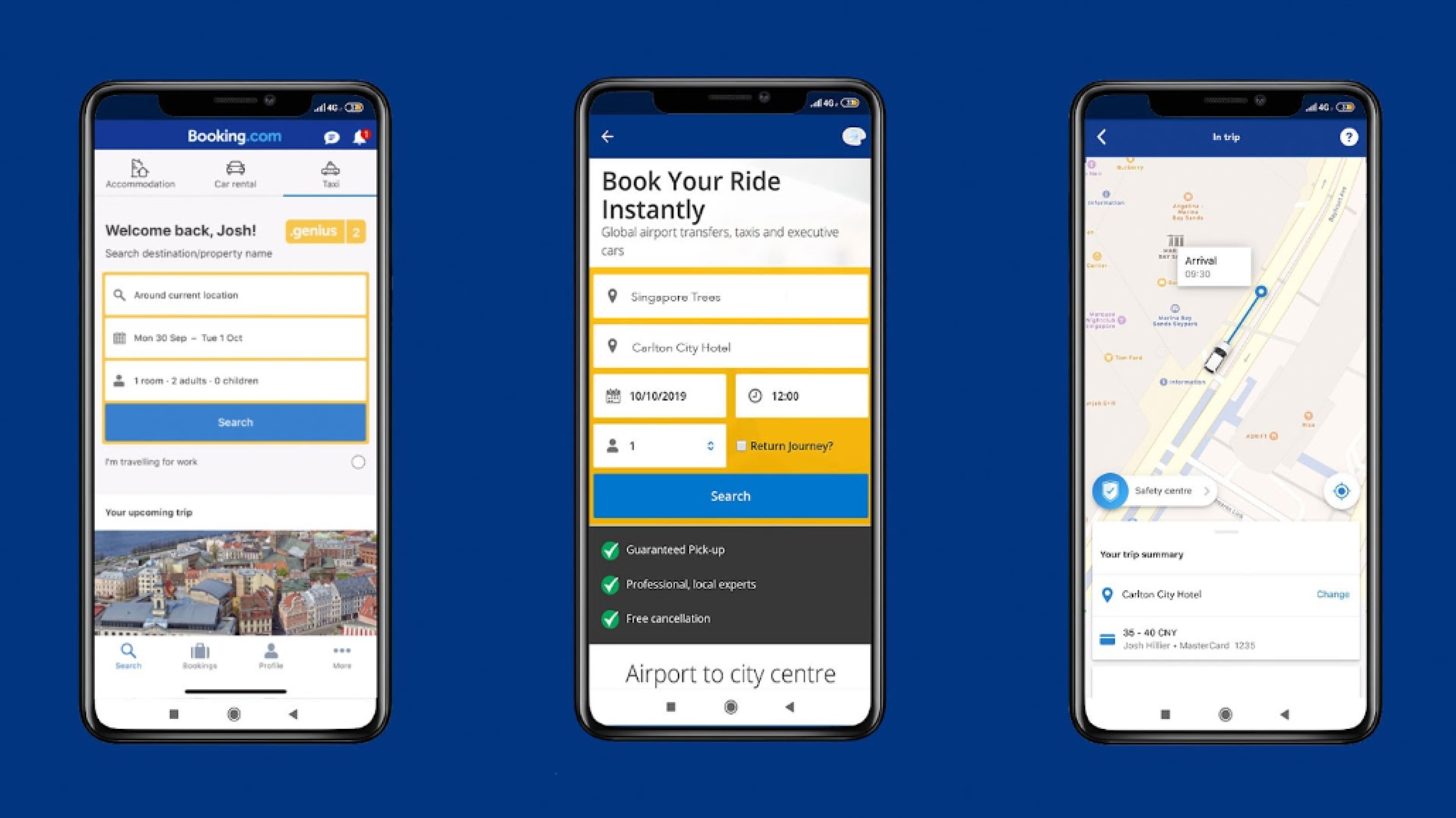 Booking.com travel app