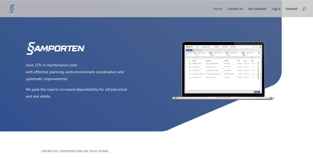 A web portal for coordination by Intobi