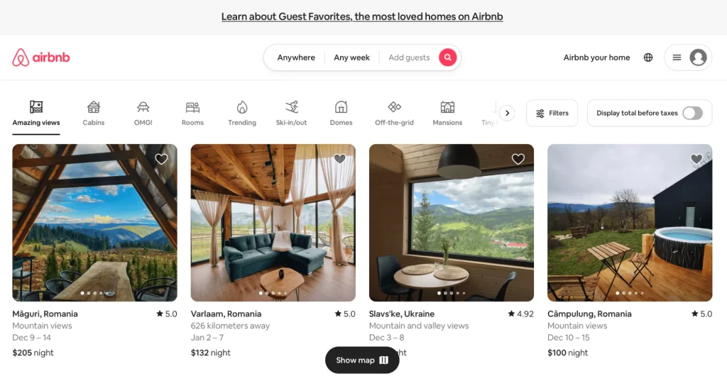 Airbnb example