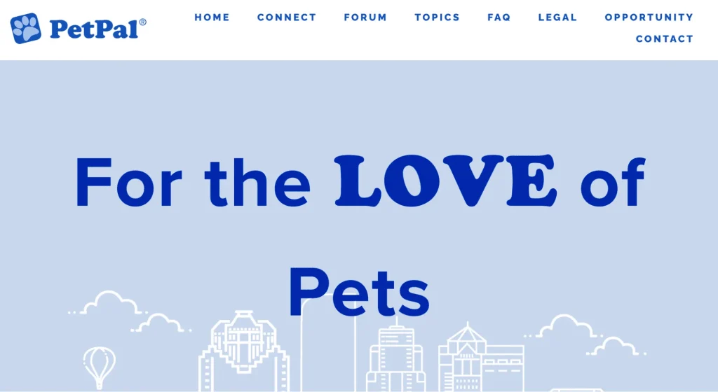 Pet care provider example: PetPal