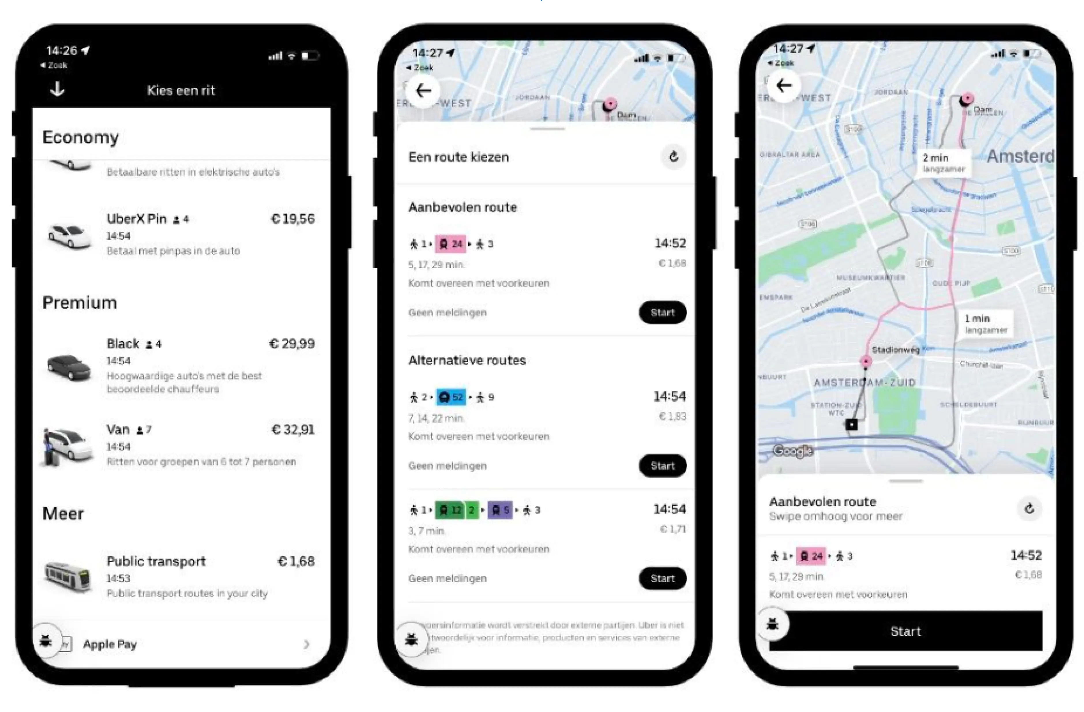 Uber mobile app