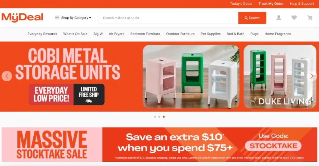 MyDeal home page