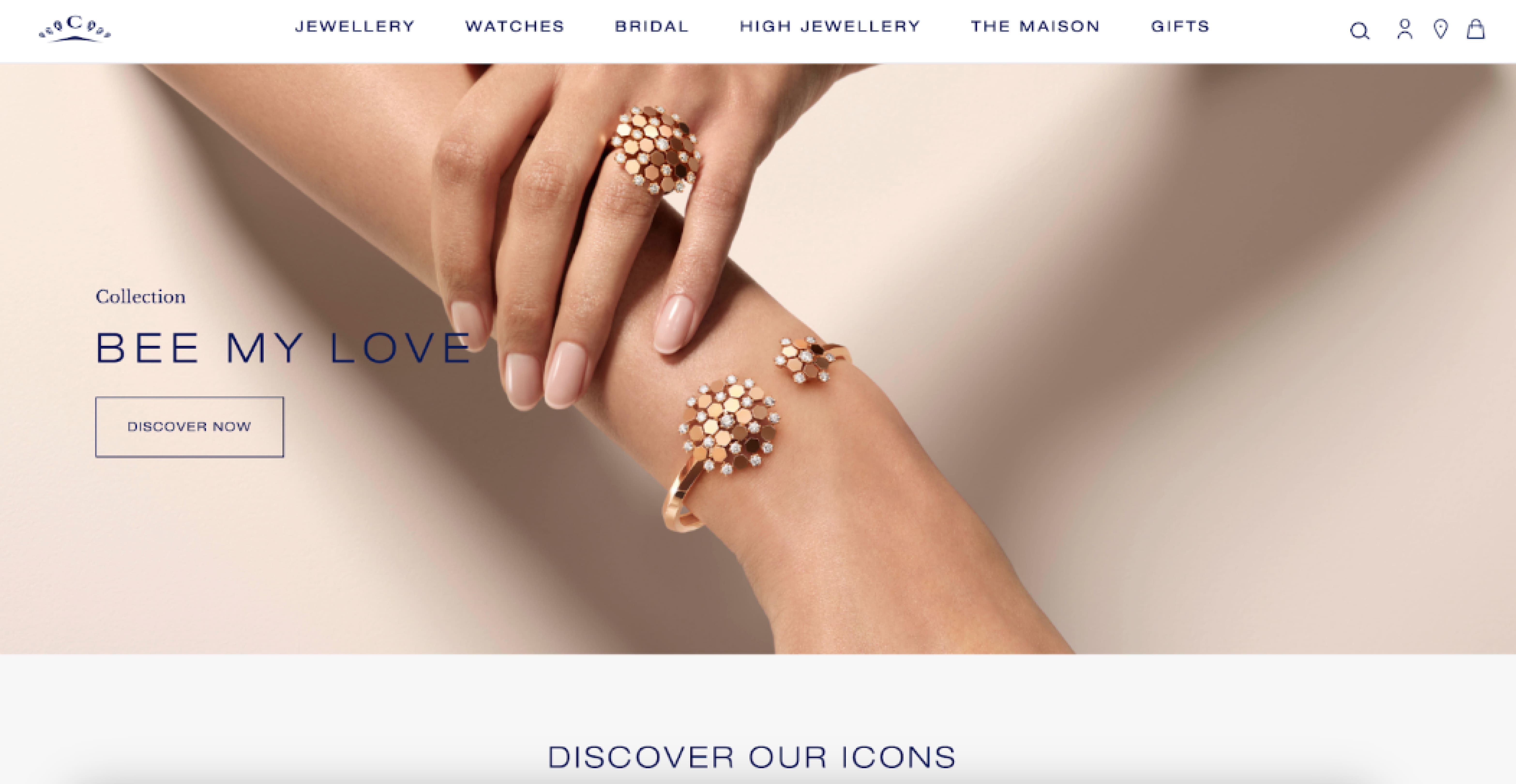 Chaumet jewelry e-commerce app