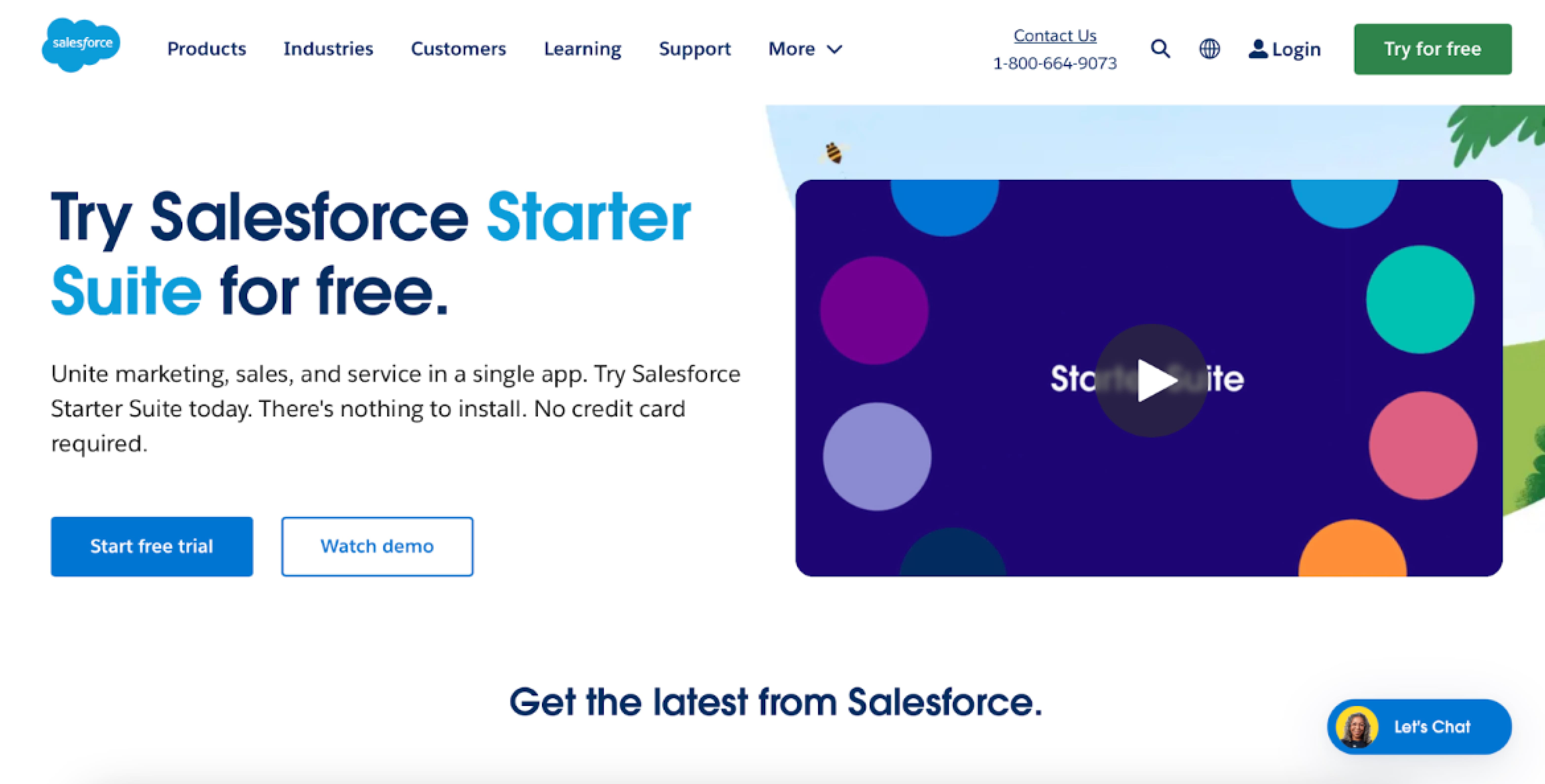 Salesforce main page