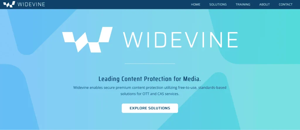 Widevine main page