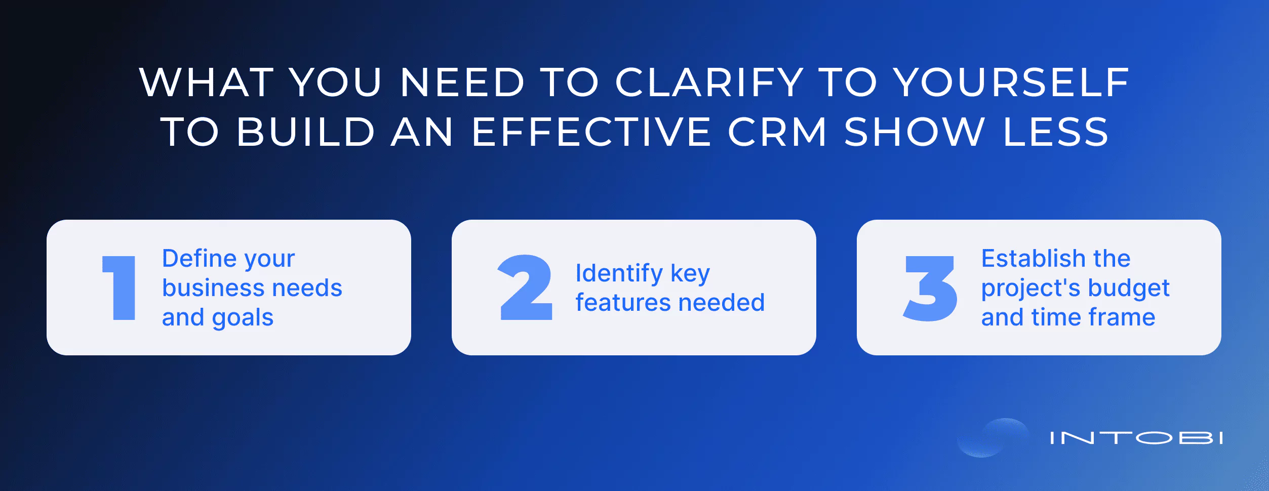 What you need to clarify to yourself to build an effective CRM