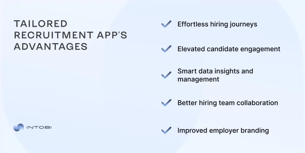 Key benefits of custom recruitment app development