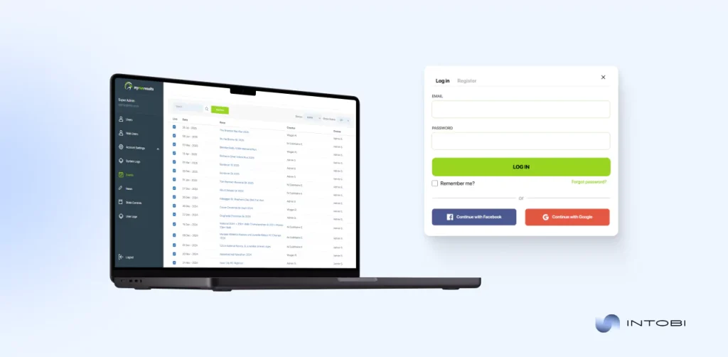 MyRunResults MVP development for startup