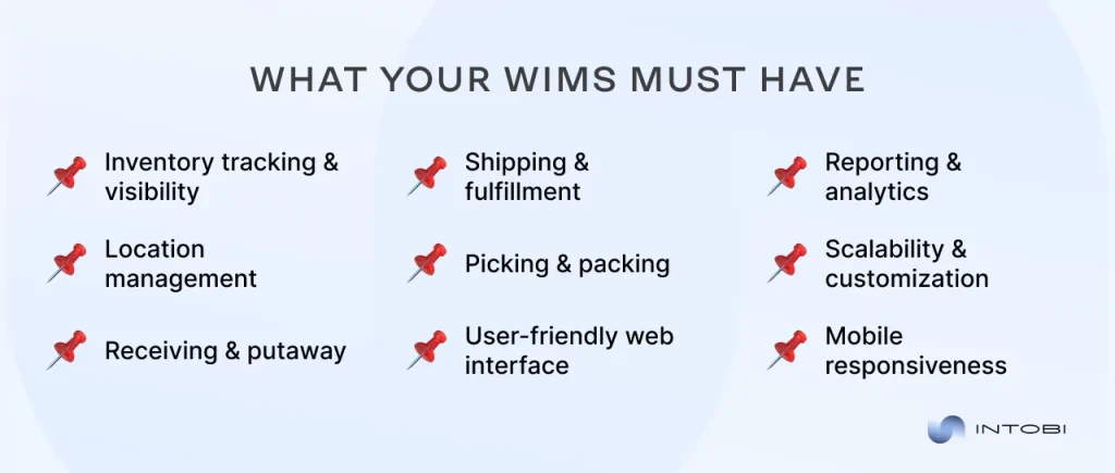 inventory management software development features