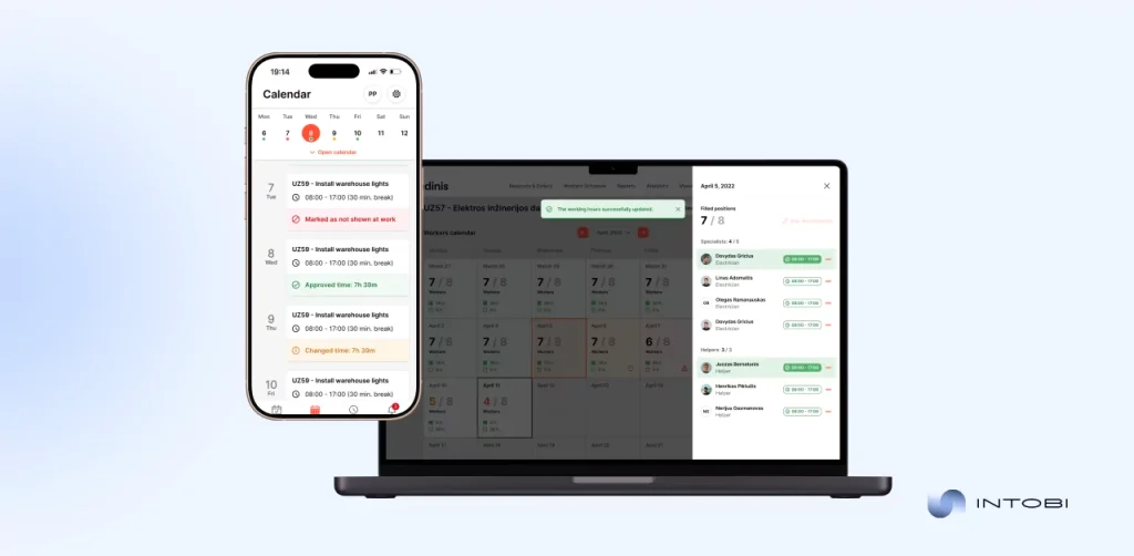 inventory management software development case Intobi