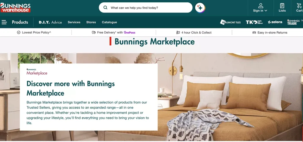 Bunnings Marketplace one of the top online marketplaces in Australia Bunnings Marketplace is among the top online marketplaces in Australia