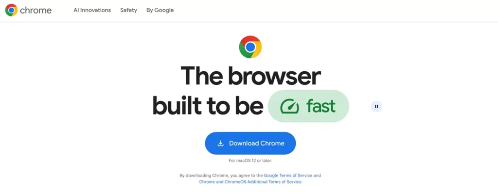 Google Chrome application software

